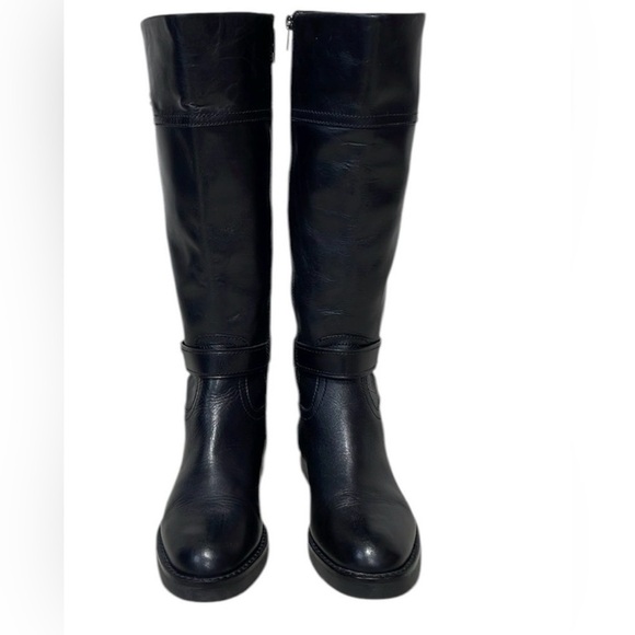 Coach Black Leather Ankle Boots - Picture 6 of 16